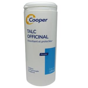 Talc Officinal Cooper Poudre Boîte Poudreuse 120g