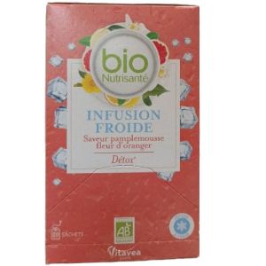 Nutrisante Infusion Bio Tisane Froide Détox 20 sachets