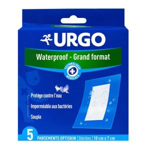 Urgo 5 Pansements Prédécoupés Waterproof Grand format