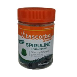 Vitascorbol gommes Spiruline Gommes Boîte de 30