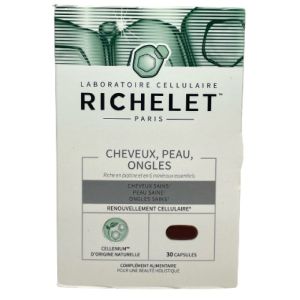 Richelet Cheveux Peau Ongles Comprimés Boite de 30