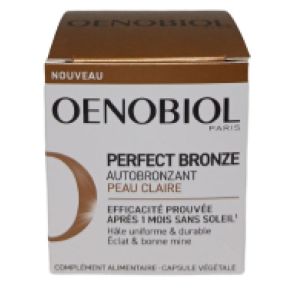 Oenobiol Perfect Bronze Capsules Autobronzantes Peaux claires Pot de 30