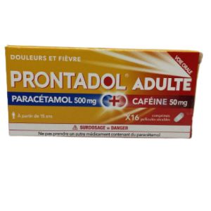 Prontadol 500mg/50mg Comprimé Pesé Adultes Plaquette de 16