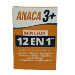 Anaca3 + Minceur 12 En 1 Gélules Boite de 120