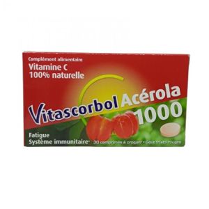 VitascorbolAcérola Boite de 30 comprimés