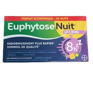 Euphytose Nuit LP 1.9mg Boite 30 Comprimés