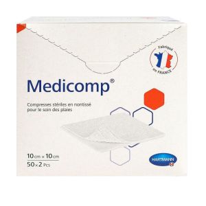 Medicomp Compr Stér 10x10cm 50sach/2