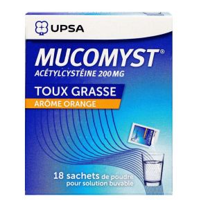 Mucomyst 200mg 18 sachets