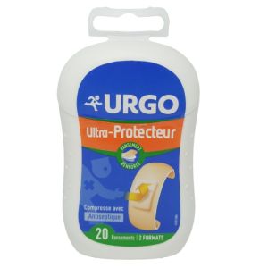 Urgo Ultra-protecteur Pansement Antiseptique Prédécoupé Boite de 20