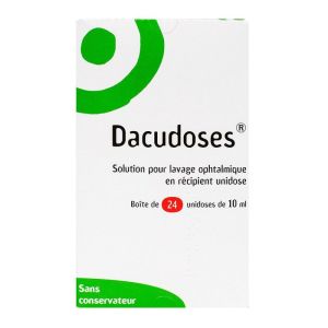 Dacudoses 24 unidoses de solution pour lavage Ophtalmique