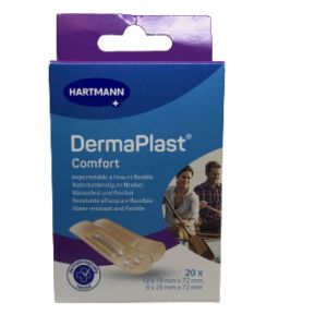 Dermaplast Comfort Panssements Adhésif Prédécoupé 2 Taille Boîte de 20