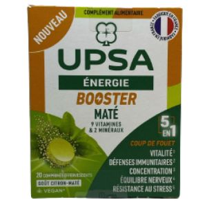 Upsa Booster Energie 5 en 1 Comprimés Effervescents 2 tubes de 10