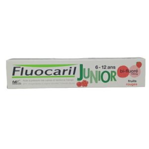 Fluocaril Junior Gel Dentifrice Fruits Rouges 6-12ans 75ml