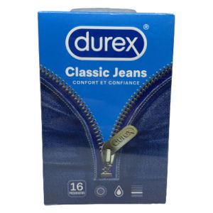 Durex Classic Jeans Préservatifs Boite de 16