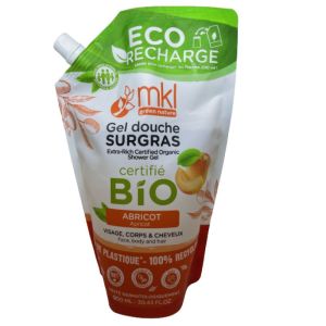 Mkl Gel Douche Bio Abricot Eco-recharge 900ml