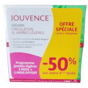 Jouvence Circulation Jambes Legeres Gélules 2boites/60