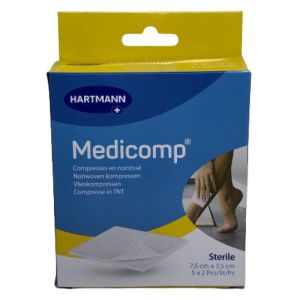 Medicomp Compresses 7,5x7,5 Boîte de 10