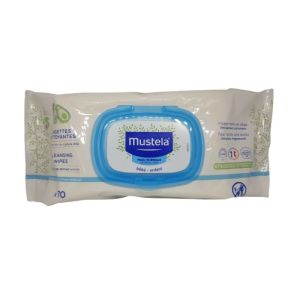 Lingettes Nettoyantes Bébé Enfant  Avocat Bio Dévidoir de 70