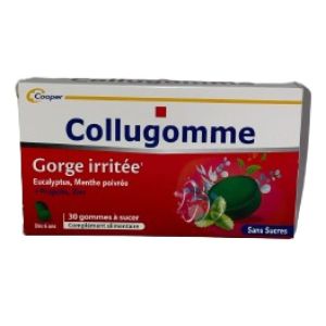 Collugomme Gorge Irritée 30 Gommes à Sucer