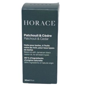 Horace Huile pour barbe Patchouli et Cèdre Flacon 30 ml