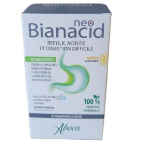 Neobianacid Comprimé Sucer Citron Boite de 45