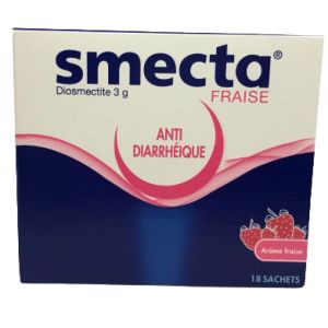 Smecta 3g Poudre Suspention Buvable En Sachet Arôme Fraise 18 sachets