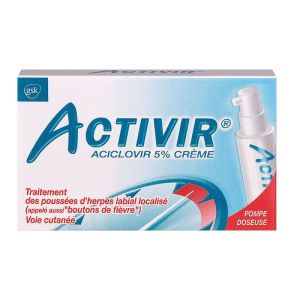 Activir 5% Crème Flacon Pompe 2g