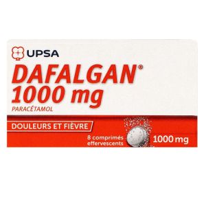 Dafalgan 1g 8 comprimés effervescents