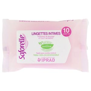 Lingettes Intimes Ultra-douce Sachet Pocket de 10