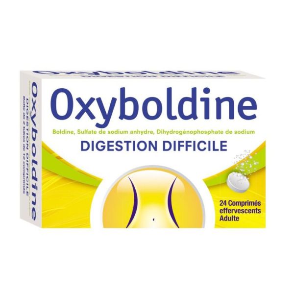 Oxyboldine 24 comprimés effervescents