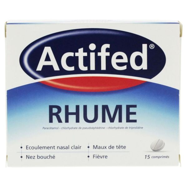 Actifed Rhume boite de 15 comprimés