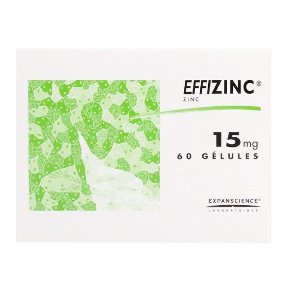 Effizinc 15mg Gél Plq/60