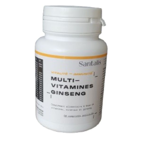 Santalis Multi-Vitamines Ginseng Pot 60 comprimés