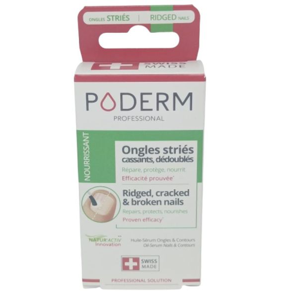 Poderm Nourrissant Ongles Striés Huile-Sérum Ongles et Contours 8 ml