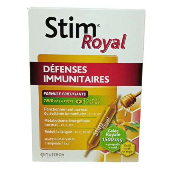 Stim Royal Défenses immunitaires Boite de 20 ampoules buvables