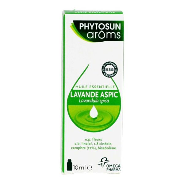 Phytosun Aroms Huile Essentielle Bio Lavande Aspic Flacon 10ml