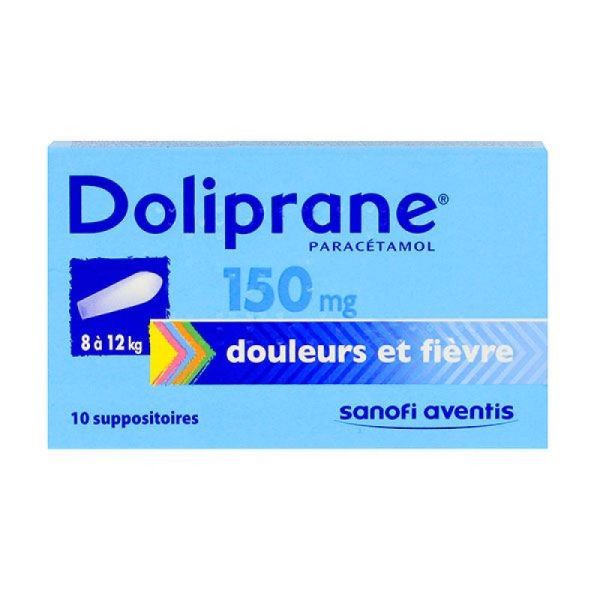 Doliprane 150mg Suppositoire boite de 10