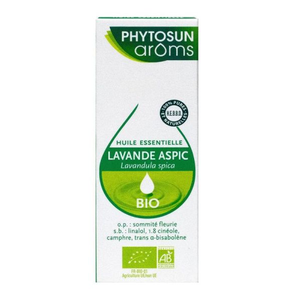 Phytosun Aroms Huile Essentielle Bio Lavande Aspic Flacon 10ml