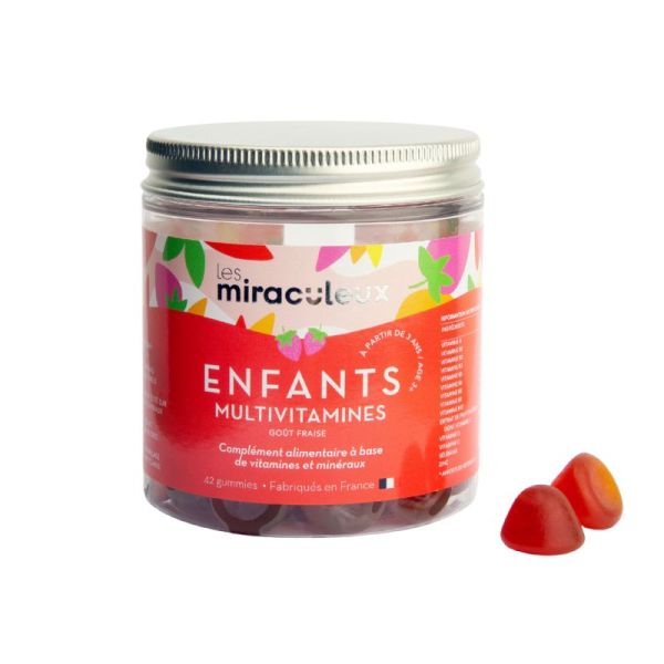 Multivitamines enfants Gummies fraise Boite de 42