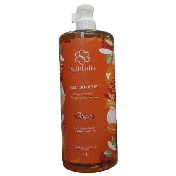 Santalis Gel Douche Argan Flacon Pompe 1L