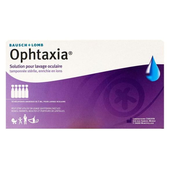 Ophtaxia Solution de Lavage Oculaire 10 unidoses de 5ml