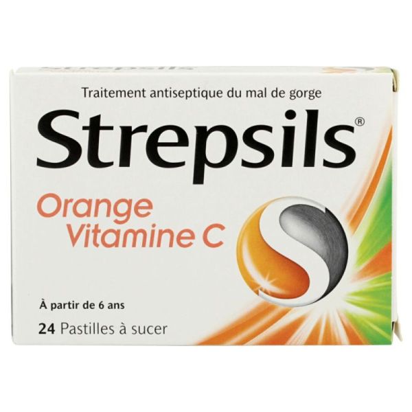 Strepsils Vit C Past Orang Plq/24