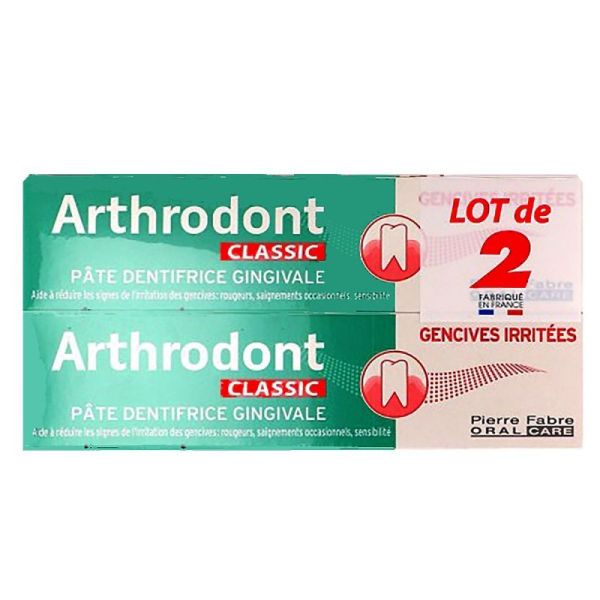 Arthrodont Classic Pâte dentifrice 2 tubes de75ml