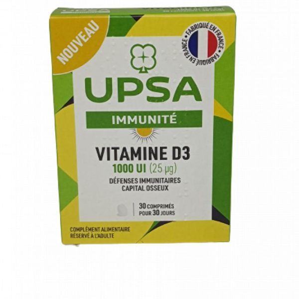 Vit D3 1000UI 25µg  Boite de 30 Comprimés