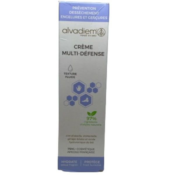 Alvadiem Apivita Crème Multi-défense Pieds Mains Agressés 75ml