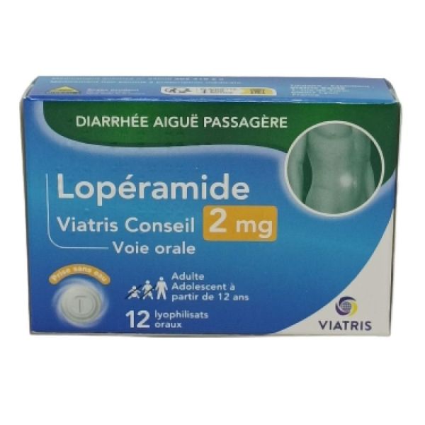 Loperam Viatris 2mg Lyophilisats Oraux Plaque de 12