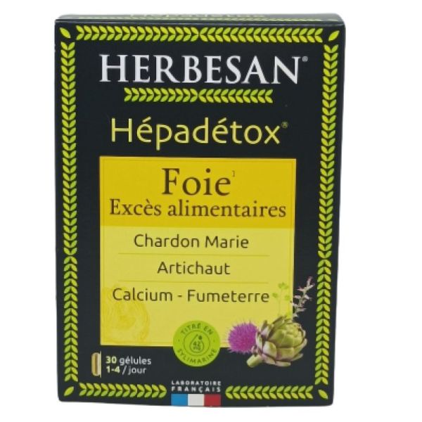 Herbesan Hepadetox Gélules Boite de 30