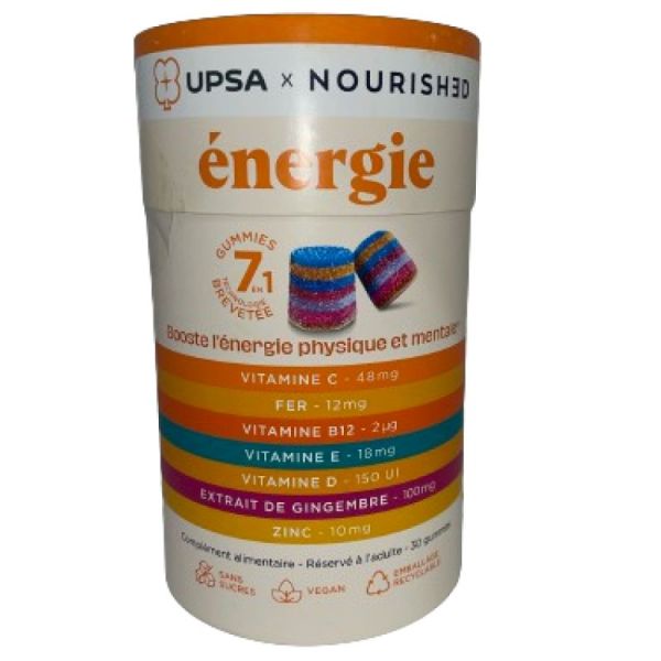 Upsa Gummies Energie Pot de 30 Gummies