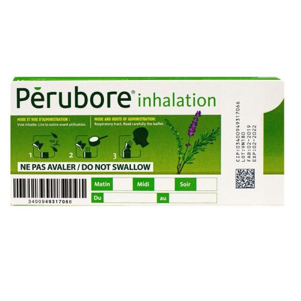 Perubore Inhalation Boite de 15 Capsules à Inhaler