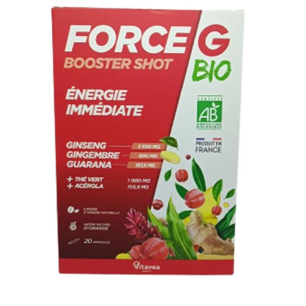 Force G Booster Shot Bio Solution Buvable 20 ampoules/10ml (200g)